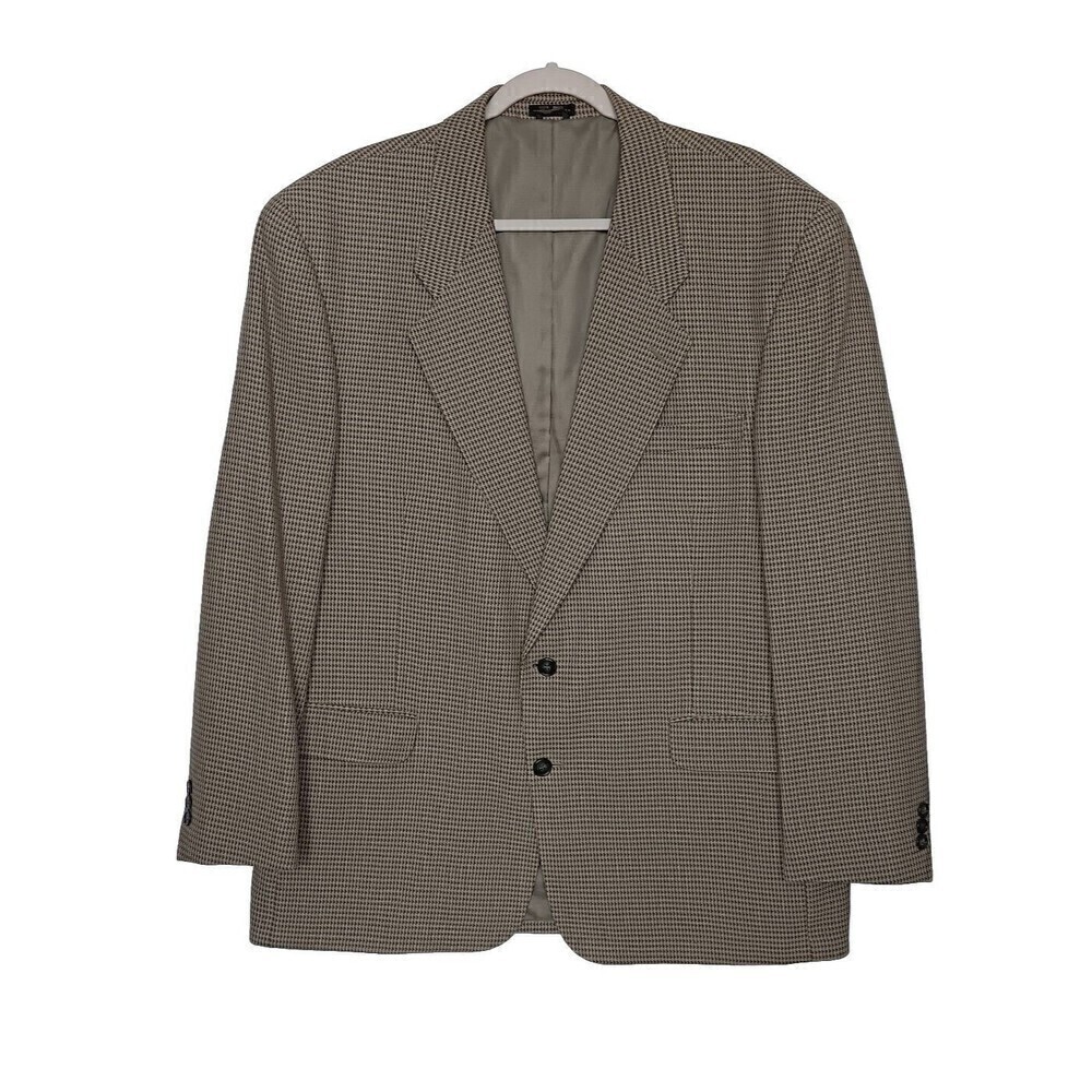 Carlo Brunello 100% Pure Wool Beige/Olive 2-Button Blazer Size R46